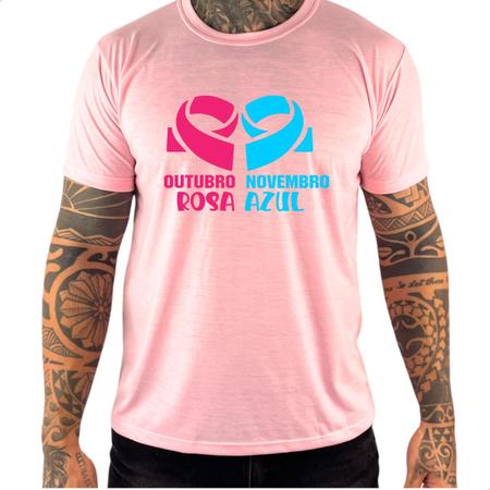 Imagem de t shirt outubro rosa novembro azul camiseta  campanha