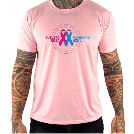 Imagem de t shirt outubro rosa novembro azul camiseta  campanha