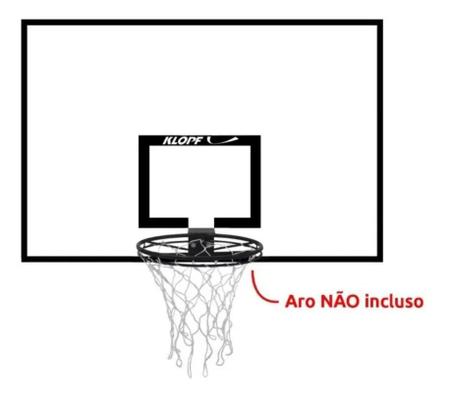 Imagem de Tabela Basquete Compensado Naval 1,20 x 0,80 Klopf 1023