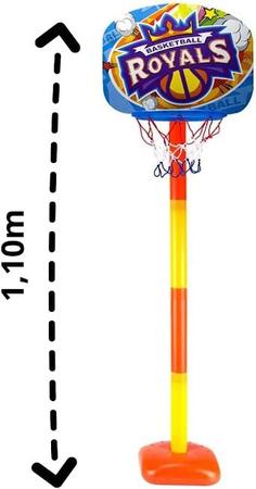 Kit Jogo De Basquete Infantil Cesta Com Bola Bomba E Suporte