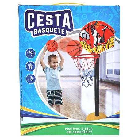 Regulavel Tabela de Basquete Infantil Altura Ajustavel 2,02m com