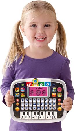 Tablet de Aprendizagem para Crianças, com Jogos e Músicas, Preto