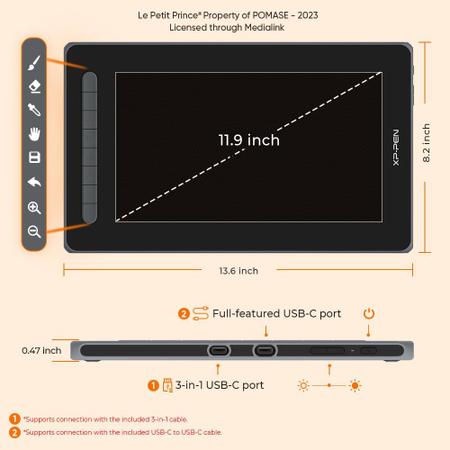 Imagem de Tablet de desenho XP-PEN Artist 12 2ª edição Le Petit Prince
