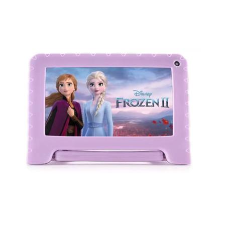 Imagem de Tablet Infantil Frozen II Disney 4GB RAM + 64GB LCD 7" Android 13 Lançamento C/ Google Kids Space