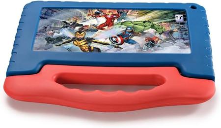 Imagem de Tablet Infantil Infantil Avengers 64GB 4GB Ram 7" Com Caneta e Película