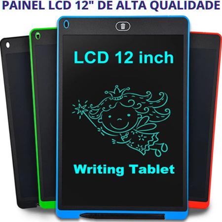 Lousa Caderno Digital Desenho Escrita 10 POL. C/Caneta Touch - lcd writing  - Tablet Educativo / de Brinquedo - Magazine Luiza