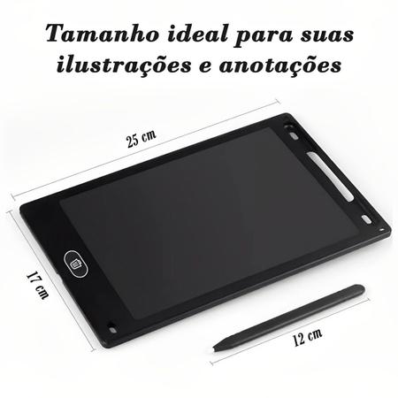Imagem de Tablet Infantil Lousa Mágica Tela Lcd De Escrever E Pintar Projeto Original Top