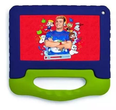 Imagem de Tablet Infantil Luccas Neto 64GB 4GB Ram 7" Com Kids Space NB423