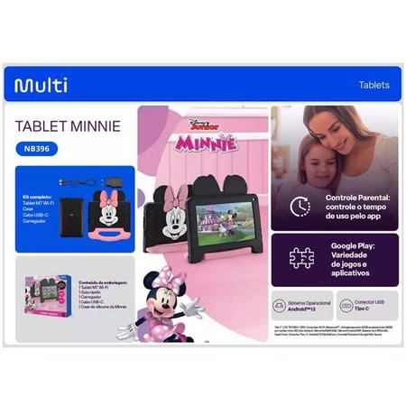 Imagem de Tablet Infantil Multilaser Disney Minnie Netflix Youtuber