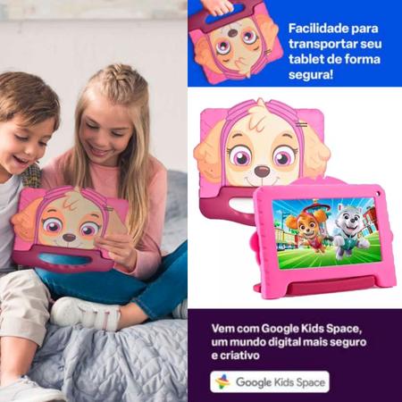 Imagem de Tablet Infantil Patrulha Canina Skye 4+64GB Wi-fi Android 13