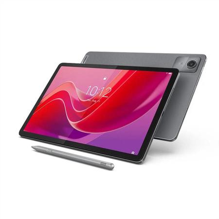 Imagem de Tablet Lenovo M11, Tela 11", Wi-Fi, 4GB RAM, 128GB, com Capa Protetora e Caneta, Prata - ZADA0283BR