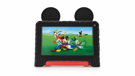 Imagem de Tablet Mickey com Controle Parental 4GB RAM + 64GB + 7 pol + Case + Wi-fi + Android 13 + Quad Core Multi - NB413