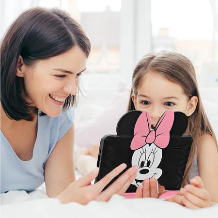 Imagem de Tablet Multi Minnie com Controle Parental 7 pol 4GB RAM 64GB Android 13 Quad Core + Case + Wi-fi - NB414