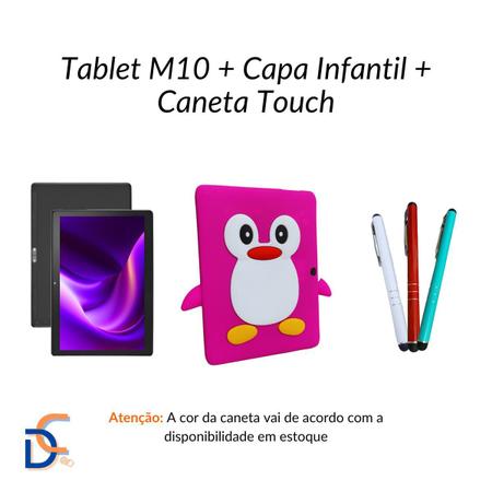 Tablet M10 Multilaser 3G 64GB Celular Kit Capa Infantil + Caneta Touch -  Acessórios para Kindle, E-Reader, Tablet e iPad - Magazine Luiza