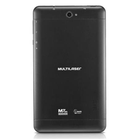 Imagem de Tablet Multilaser M7 3G, Quad Core, Tela 7", 8GB de Memória, Dual Chip, Wi-Fi, Preto - NB223
