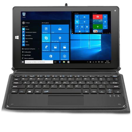 Imagem de Tablet Multilaser M8W Plus Hibrido Win 10 Intel Quad Core 1,83 8.9" RAM 2GB 32GB Dual Câm NB242