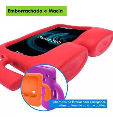 Imagem de Tablet Para Criança Positivo 64Gb 2Gb Ram Com Capa Infantil Universal Rosa Claro 