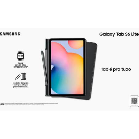 Imagem de Tablet Samsung Galaxy Tab S6 Lite 128GB 4GB Ram 10.4 8MP SM-P619NZAZZTO Cinza