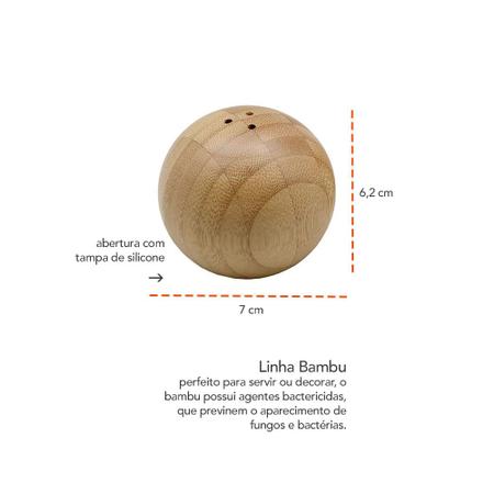 Imagem de Tabua de Frios Queijos Corte Bambu Marmore e Saleiro Bola