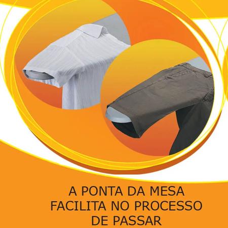 Imagem de Tábua de Passar Roupa 100x30cm Dobrável Bella com Porta Ferro Retrátil e Ajuste de Altura Utimil
