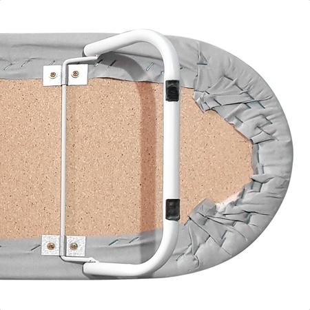 Imagem de Tábua Mesa de Passar Roupa Tecido Metalizado Antichamas de proteção térmica Passadeira de roupa pequena portátil para cama mesa bancada