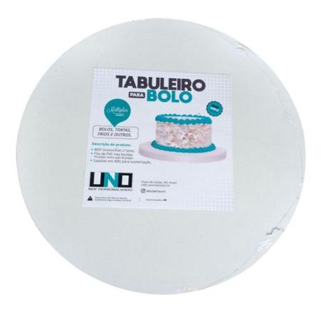 Imagem de Tabuleiro 9mm Em Mdf Branco Melamina 1-40 1-50cm Confeitaria