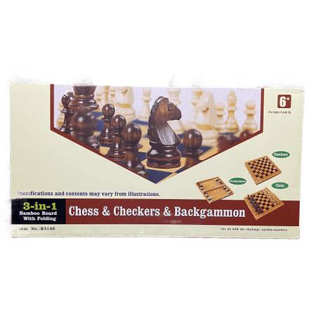 Chess, Checkers, Backgammon (Xadrez, Damas, Gamão)