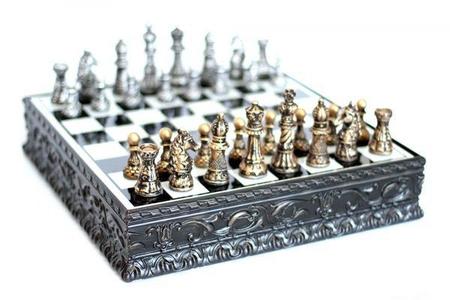 Kit 4 jogo xadrez E dama classic tabuleiro estojo pç maciças em Promoção na  Americanas