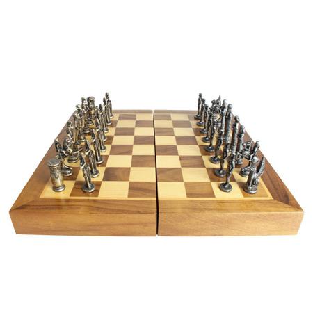 Conjunto medieval com tabuleiro de xadrez de alta qualidade 32 prata de  ouro peças de xadrez figura jogo de tabuleiro conjuntos szachy checker