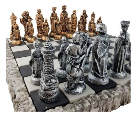 Tabuleiro Xadrez Medieval Castelo Kingdom Knights