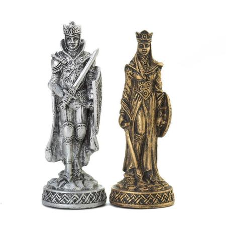 Tabuleiro Xadrez 3D Medieval Luxo Cavaleiros Medievais em Promoção na  Americanas