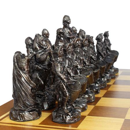 Jogo xadrez tabuleiro grande com peças em Promoção na Americanas