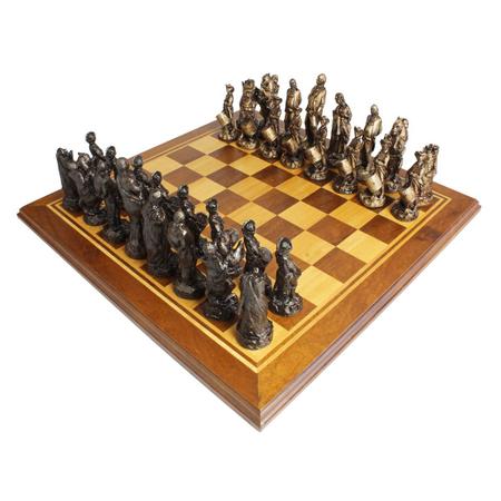 AMÉRICA DO SUL - Antigo tabuleiro de xadrez flexível co