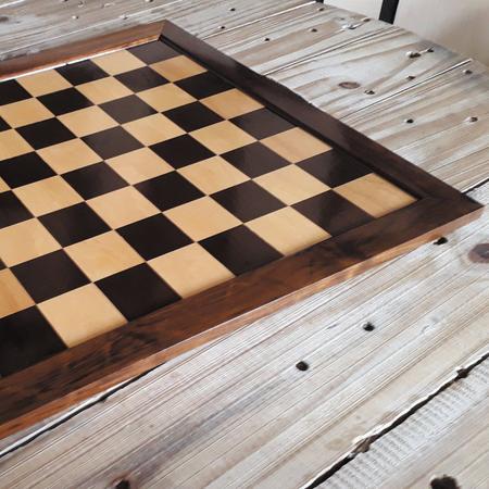 Tabuleiro de dama/xadrez em madeira veja como fazer..( Wooden board /  checkerboard see how to do it. 