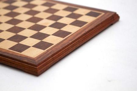 Red Lava Maple Wood Chess Board (With Border)