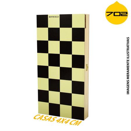 CONJUNTO TABULEIRO CASA 4X4 ESTOJO E PEÇAS - XADREZ BOTTICIELLI / CHESS KING