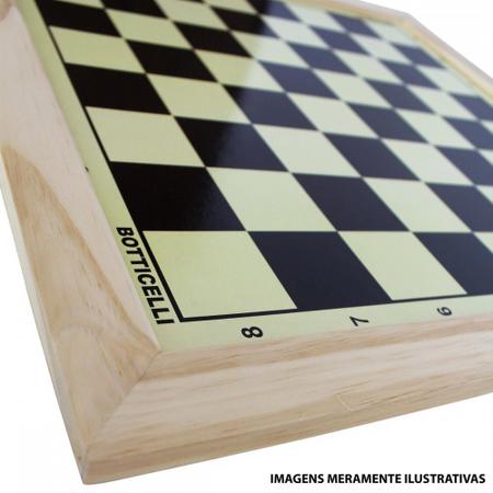 Tabuleiro Estojo para Xadrez Madeira Maciça 4x4 - Botticelli em