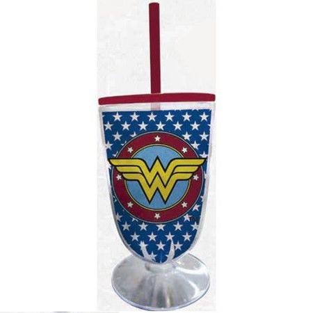 Imagem de Taça Acrilica Wonder Woman Logo AND STARS URBAN 40352
