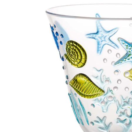 TACA ACRILICO OCEAN 420ml - GNJ HOME DECOR Imagem de TACA ACRILICO OCEAN 420ml