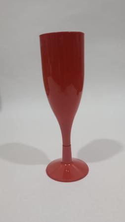 Imagem de Taça Champagne Ano Novo Reveillon Vermelha 120ml (1cx) C/160