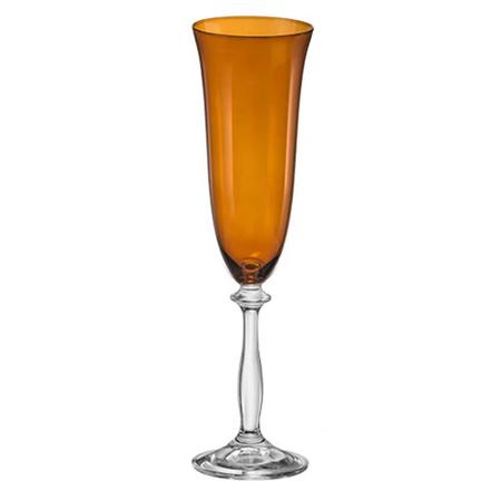 Taça Champanhe Cristal Ângela Marrom 190 ml Bohemia Imagem de Taça Champanhe Cristal Ângela Marrom 190 ml Bohemia