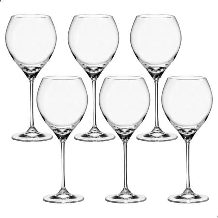 Taça de Cristal Carduelis 6 Peças Para Vinho 470 ml Bohemia-11300 - Bohemia Imagem de Taça de Cristal Carduelis 6 Peças Para Vinho 470 ml Bohemia-11300