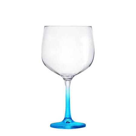 Imagem de Taça de Gin Degrade de Vidro 650ml Azul