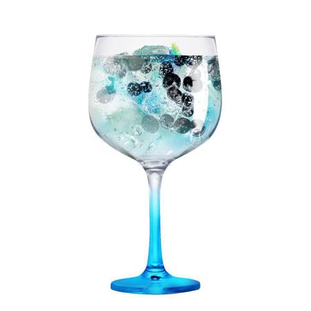 Imagem de Taça de Gin Degrade de Vidro 650ml Azul