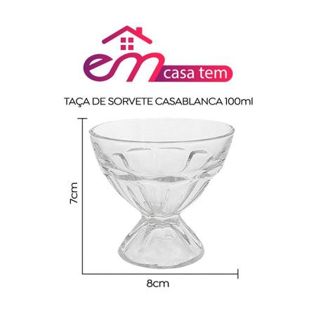 Imagem de Taça de Sorvete CasaBlanca Em Casa Tem 100ml