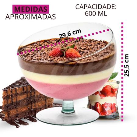 Imagem de Taça de vidro com boca torta bomboniere