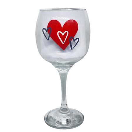 Taça Grande Romântica Em Vidro 615mL AllMix Para Vinho, Gin Tônica, Drinks - Frases A Escolher Imagem de Taça Grande Romântica Em Vidro 615mL AllMix Para Vinho, Gin Tônica, Drinks - Frases A Escolher