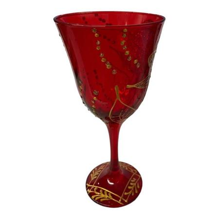 Taça Lírio Cigana Pomba Gira Rosa Vermelha Luxo Vidro 330Ml - Meta Atacado Imagem de Taça Lírio Cigana Pomba Gira Rosa Vermelha Luxo Vidro 330Ml