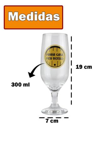 Imagem de Taça Para Cerveja De Vidro Com Frase Divertida 300ml vinho personalizado caipirinha chopp agua gelada Casualgift