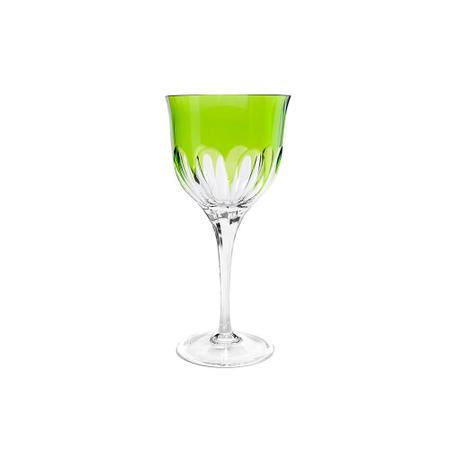 Imagem de Taça vinho branco em cristal Strauss Overlay 225.045 330ml verde claro